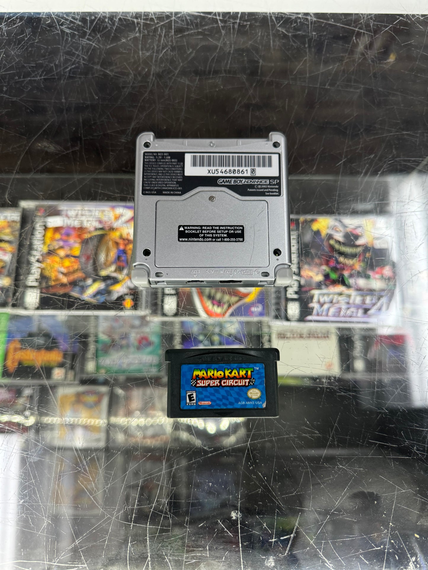 Nintendo Gameboy Advance Sp with Mario Kart & Charger
