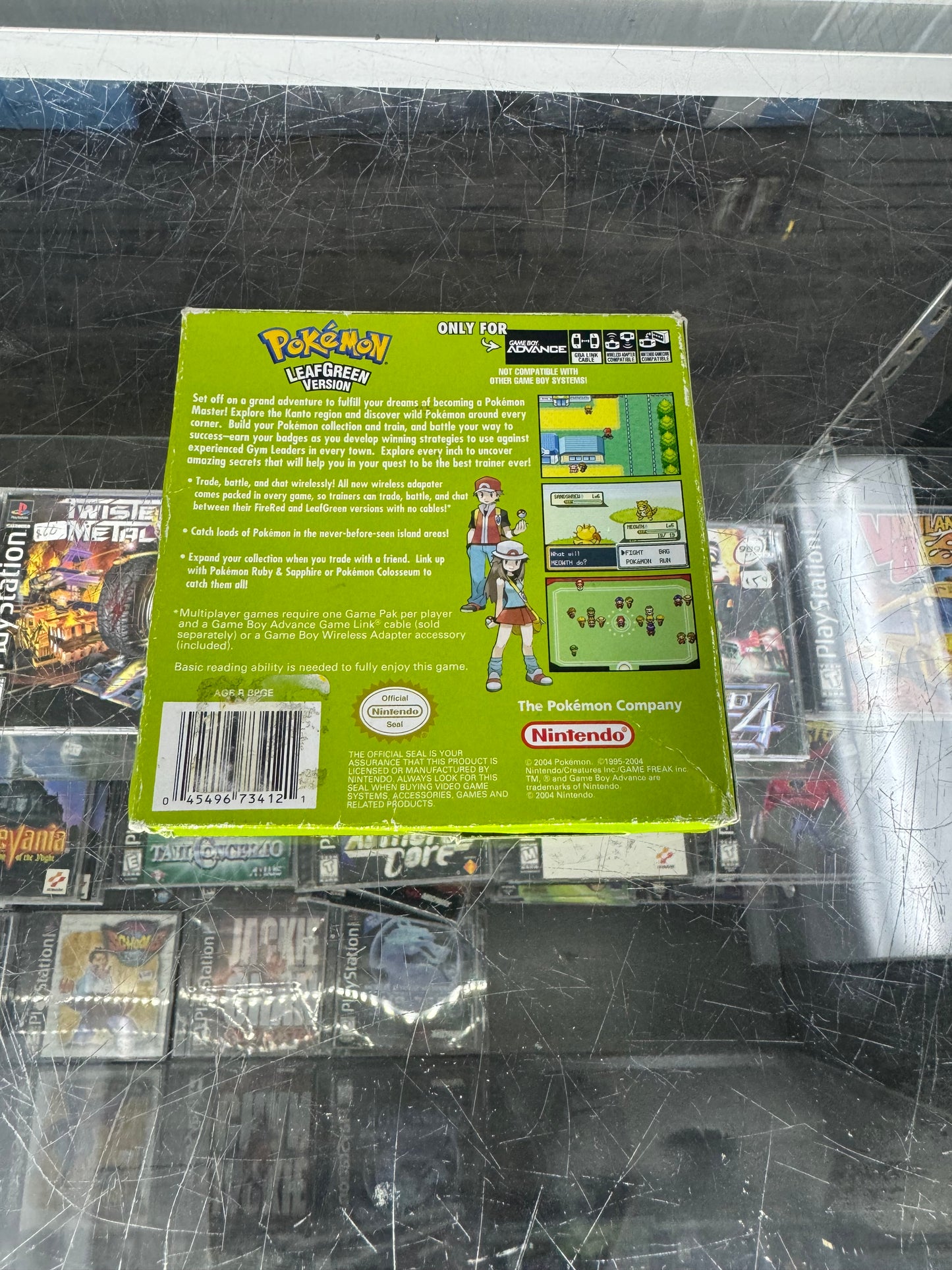 Pokemon Leaf Green GBA Box Only