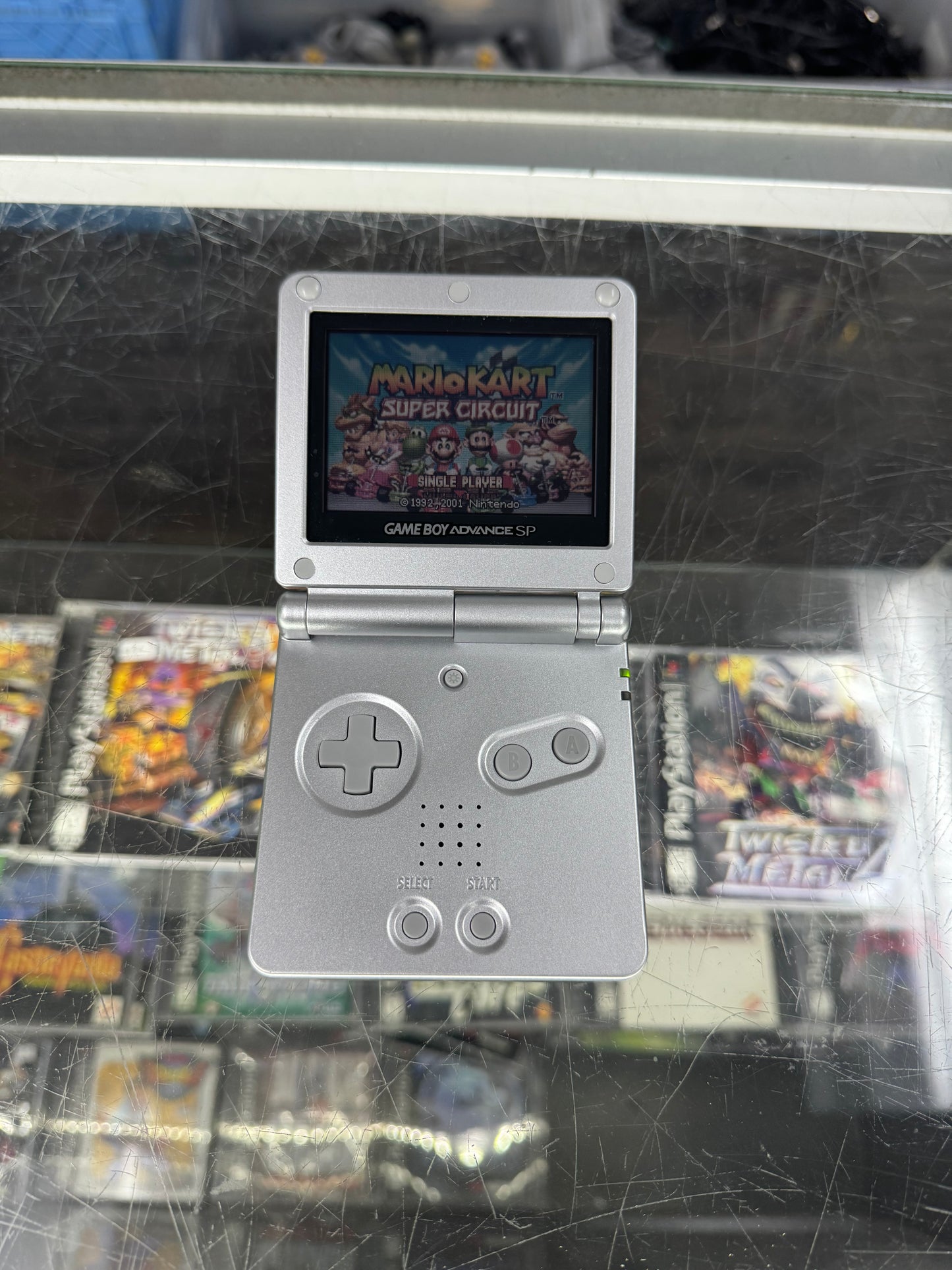 Nintendo Gameboy Advance Sp with Mario Kart & Charger