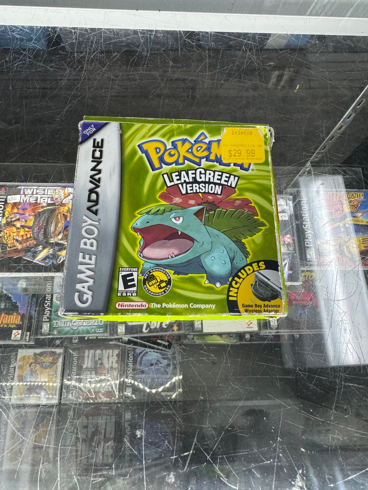 Pokemon Leaf Green GBA Box Only