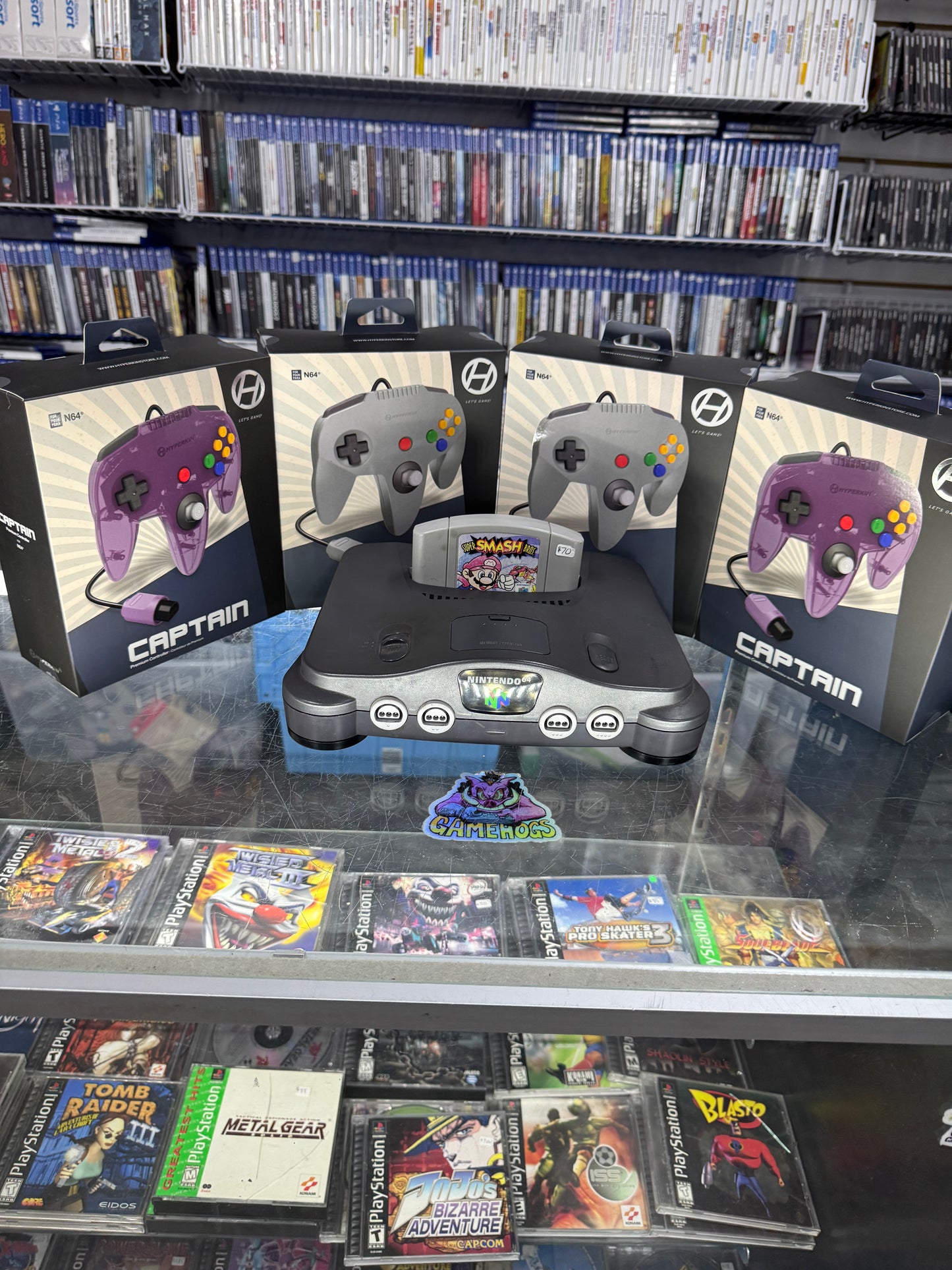 Nintendo 64 Bundle 4 Controller & Super Smash Bros N64